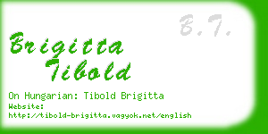 brigitta tibold business card